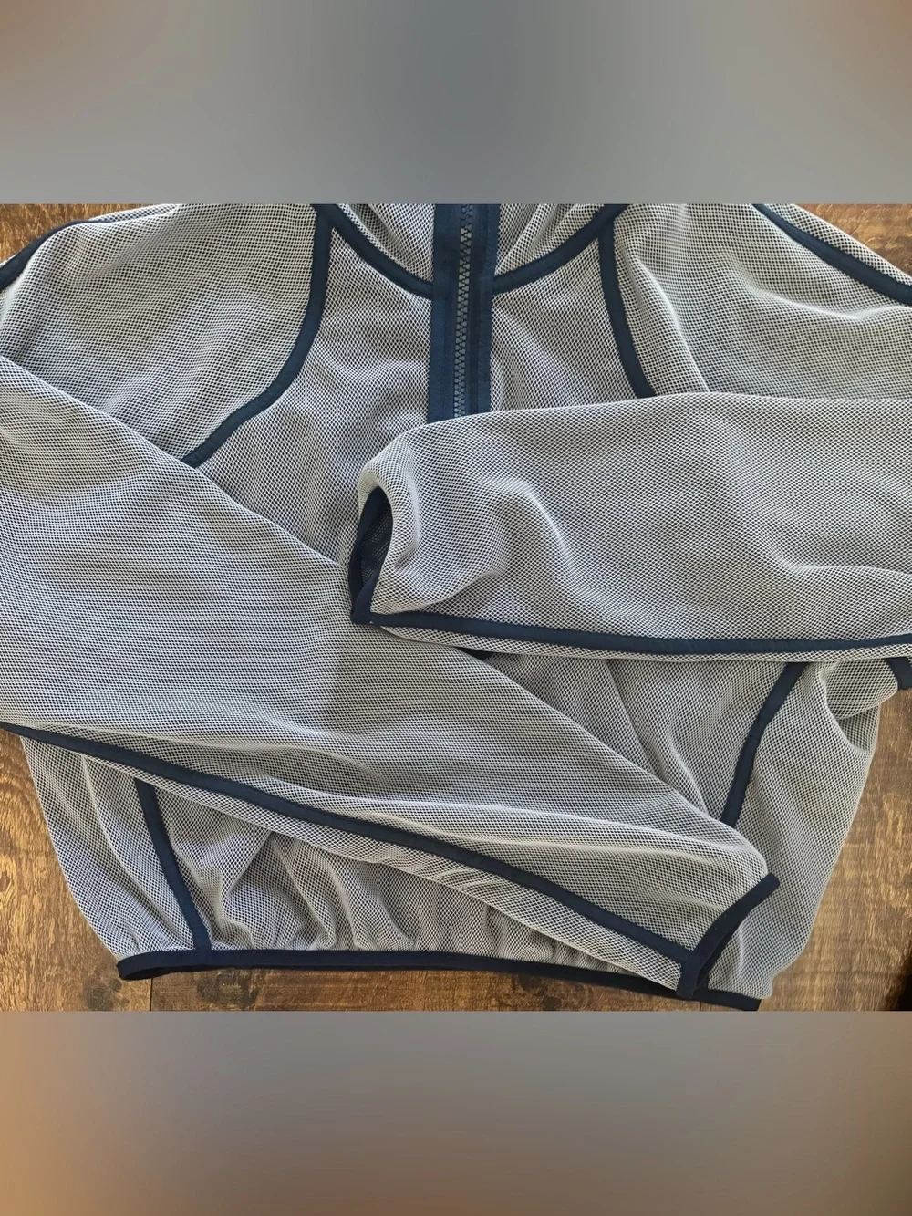 Lululemon reversible mesh cropped 1/2 half zip pullover Sz 10